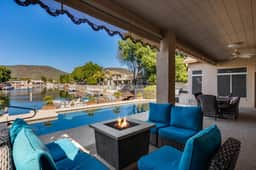 The Vistas - Lakefront Luxury Home / Mountain Views, Heated Pool with Private Pontoon Boat